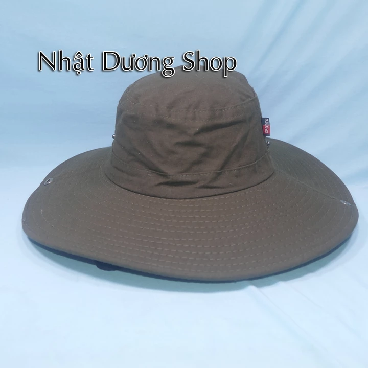 Mũ Bo nam vành đại, Nón Tai Bèo nam vành đại vành rộng 10cm, có nút bấm thời trang chóng nắng tốt cho cả nam và nữ.