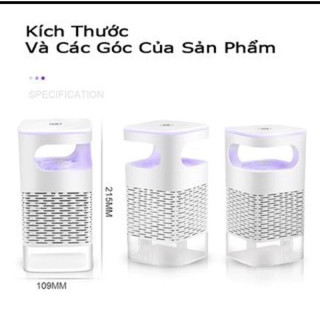 Đèn Bắt Muỗi Thông Minh - Máy Bắt Muỗi Hình Trụ Kiêm Đèn Ngủ - Máy Diệt Muỗi Và Côn Trùng Hiệu Quả Cắm Cổng USB