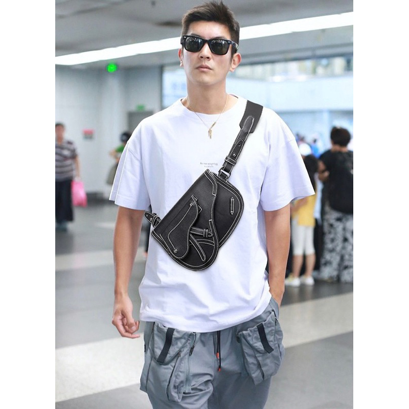 ⚡️[Hight Quality] Túi Đeo Chéo Di.0r X Kaws Messenger Bag - Điểm Nhấn Yên Ngựa Chất Liệu Da Cao Cấp - Full Box Nam Nữ