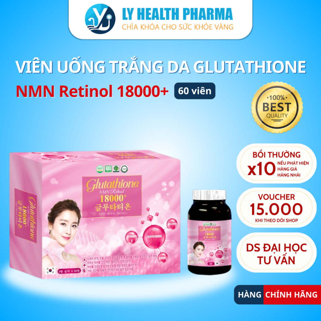 glutathione 18000 Viên uống trắng da 18000+ ngừa lão hóa, giảm thâm nám - hộp 60 viên How to Prevent Grey بلسم شد الجفون Treatment Supply:100g (1 Tub) — Approx. 20 Days | Foundational Supply