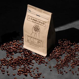 Cafe hạt Robusta, cafe hạt nguyên chất rang mộc 500g