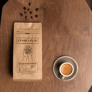 Cafe hạt Robusta, cafe hạt nguyên chất rang mộc 500g