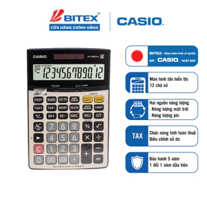 Máy Tính Casio DJ-240D Plus / DJ-220D Plus Chính Hãng - Màn Hình Cỡ Đại 14 Số, Tự Động Rà Soát Hóa Đơn