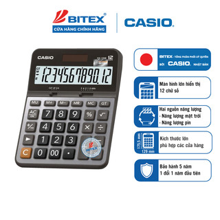Máy Tính Để Bàn Casio DX-120B (12 Số) Chính Hãng - Chuyên Dụng Cho Kế Toán, Dân Văn Phòng