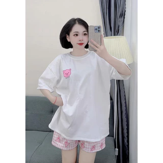 Bộ lợn quần đùi ,quần dài ,bộ thun nữ chất mát form rộng VYCOCA