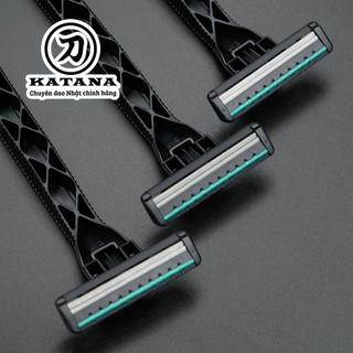 Dao cạo râu cao cấp Nhật LUS-3P bộ 3 chiếc (màu đen)