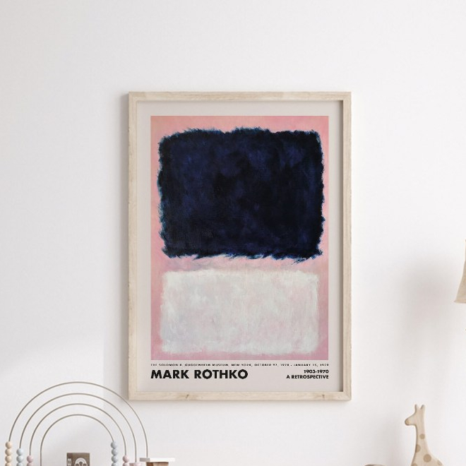 Tranh treo tường, Mark Rothko Print, Abstract Art, Museum Wall Art ...
