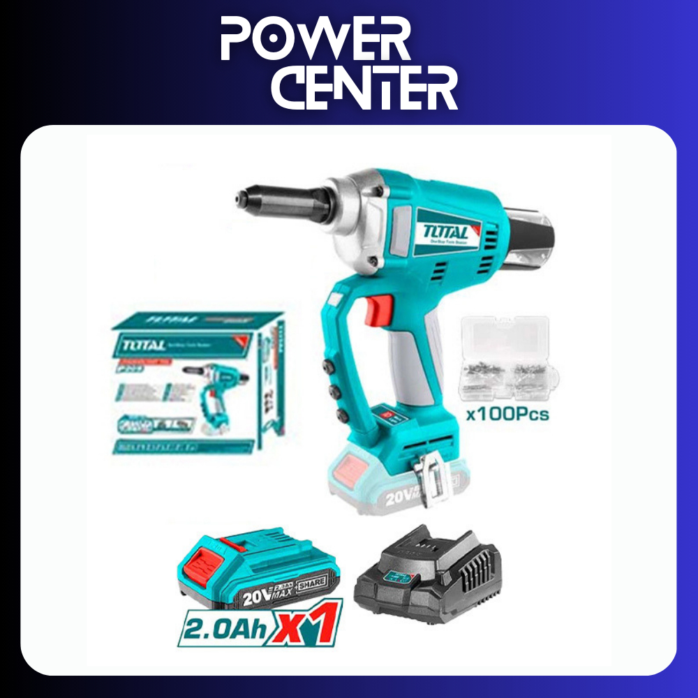 MÁY RÚT RIVET DÙNG PIN 20V KÈM 1 PIN VÀ 1 SẠC TOTAL - HÀNG CHÍNH HÃNG ...