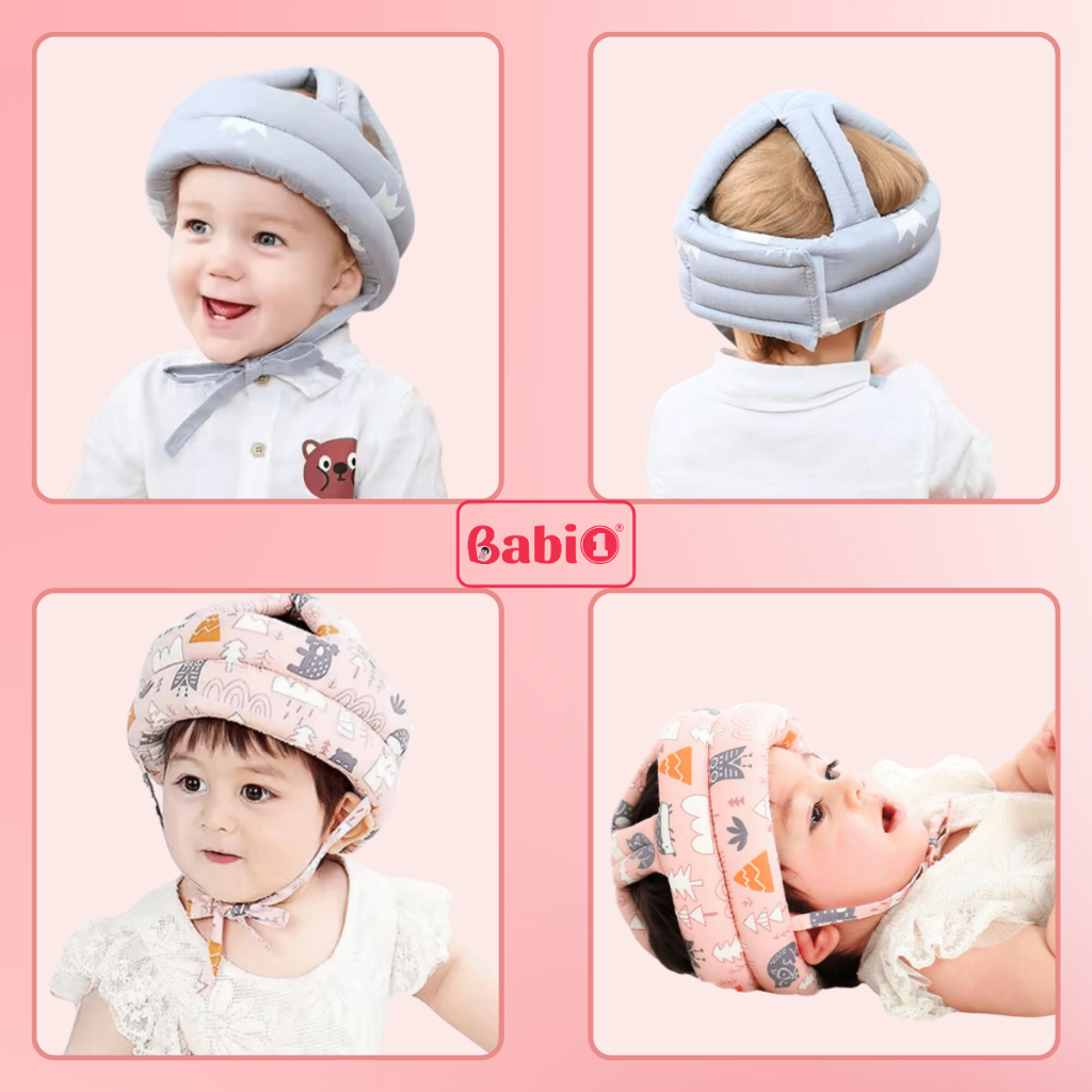 Mũ Bảo Hộ Cho Bé BABIONE Nón Bảo Hiểm Tùy Chỉnh Cỡ Cho Bé Từ Tập Đi Đến 6 Tuổi