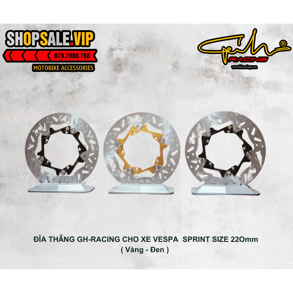 ĐĨA THẮNG GH-RACING CHO XE VESPA SPRINT ( Size 220mm ) | Shopee Việt Nam