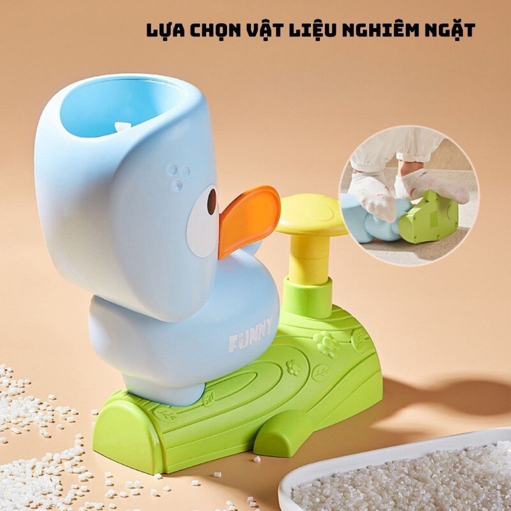 Đồ chơi đĩa bay tung hứng, đĩa bay hình chú vịt ngộ nghĩnh, đồ chơi vận động cho bé, chất liệu nhựa ABS cao cấp