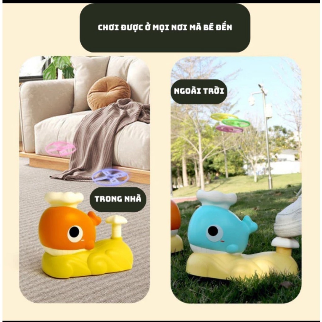 Đồ chơi đĩa bay tung hứng, đĩa bay hình chú vịt ngộ nghĩnh, đồ chơi vận động cho bé, chất liệu nhựa ABS cao cấp