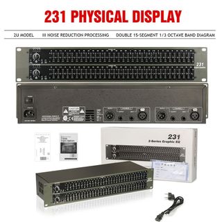 Lọc Equalizer DBX 231, Chất Âm Sạch, Low Cut Chống Ù, Cắt Hú Được Micro, Tinh Chỉnh Âm Sắc Cho Nhạc.