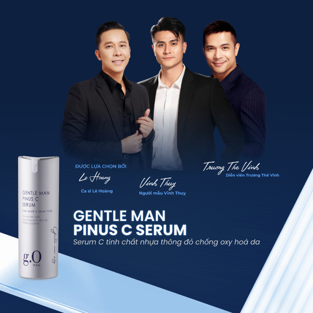 Serum g.O Gentle Man Pinus C 30ml tinh chất nhựa thông đỏ chống oxy hoá ...