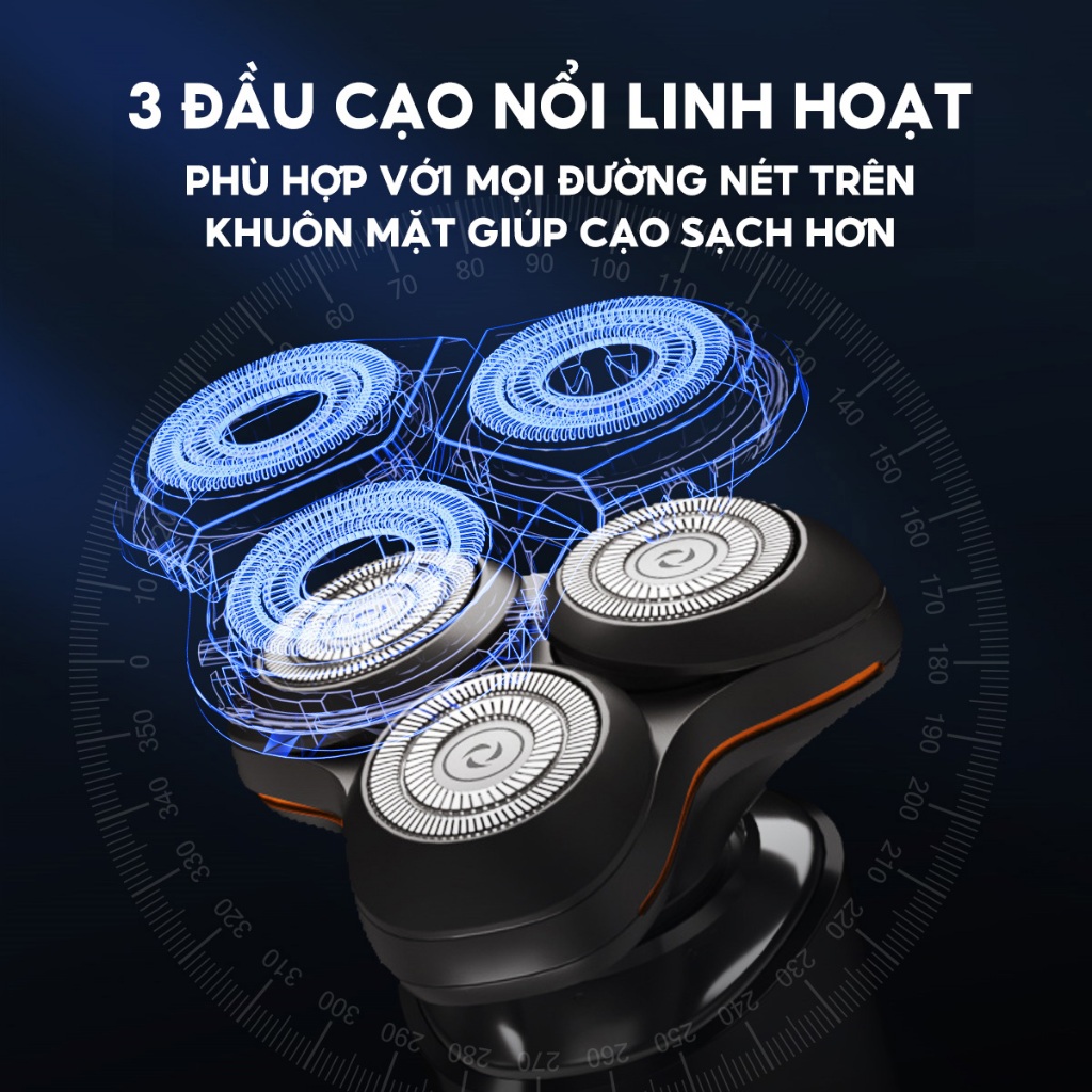 Ảnh Máy cạo râu Enchen X8S-C đa năng 5 in 1, đầu nổi 3D lưỡi dao kép mỏng, chống nước IPX7 - BH 6 tháng 4