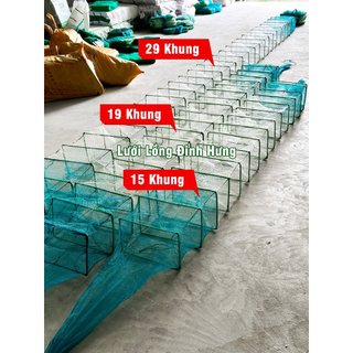 [Giá Tại Xưởng]Lồng Bát Quái Áo Trắng Đuôi Xanh Dài 4m4 Đến 8m Lưới Lồng Cá Tôm Lươn Hàng Đẹp Giá Rẻ