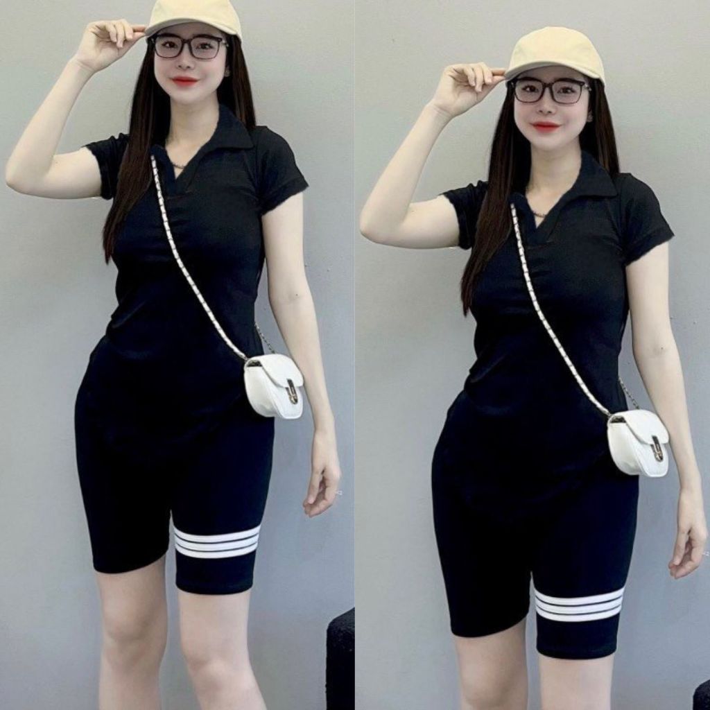 Set Bộ Lửng Ngố Mặc Hè Bigsize ESHOP Đồ Bộ Nữ Đồ Mặc Nhà Áo Cổ Tim Đẹp Thời Trang Thiết Kế Bigsize