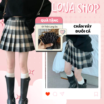 Chân váy xếp ly ngắn Chân váy dạ váy xếp li lưng cao xòe vải 2 lớp thời trang nữ hàng cao cấp - Cv11
