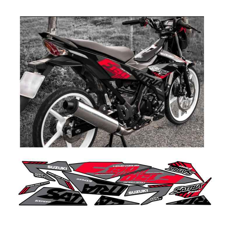 tem rời satria f150 cao cấp chất liệu in 3 lớpPPF chống nước không phai màu.