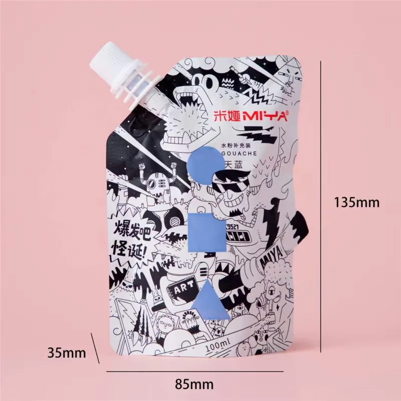 Màu Gouache Luyện Thi Miya Dạng Túi Refill 100ml