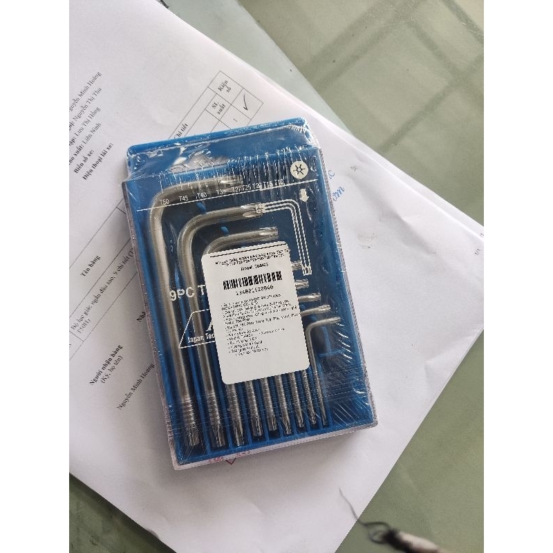 Bộ lục giác dài đầu sao, 9 chi tiết (T10H - T50H)