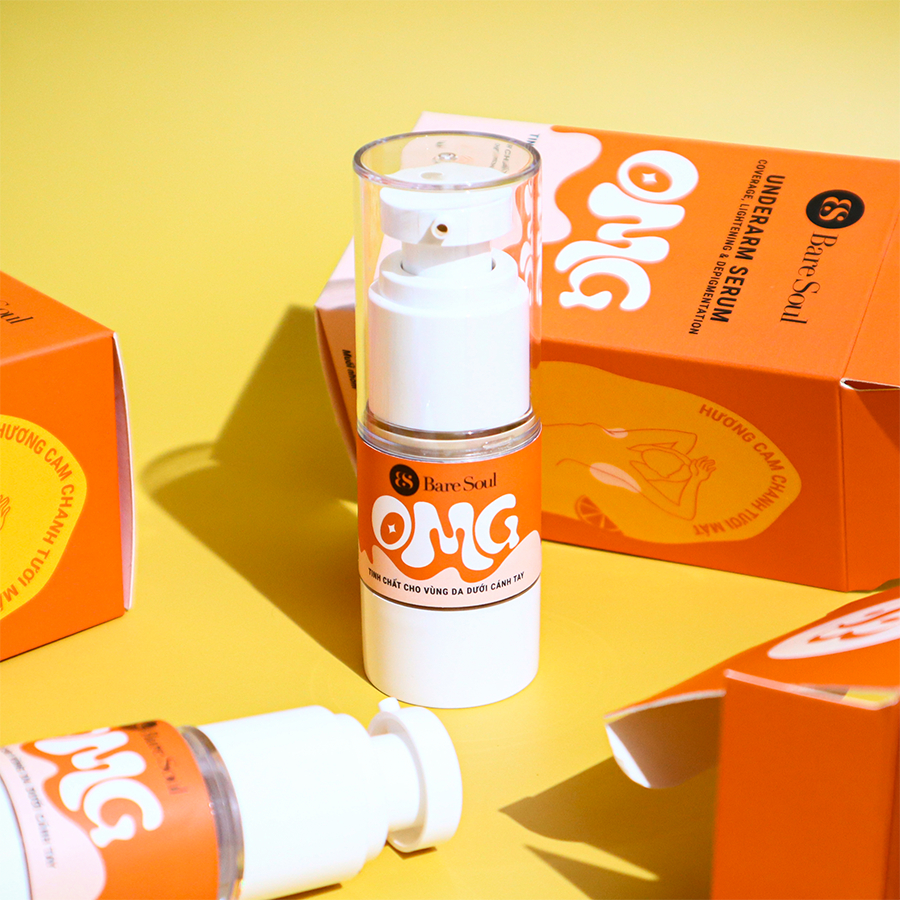 Ảnh Livestream [ MÀU CAM ] Serum cho nách che khuyết điểm, hỗ trợ giảm thâm nách & làm sáng nách BareSoul 20g 2