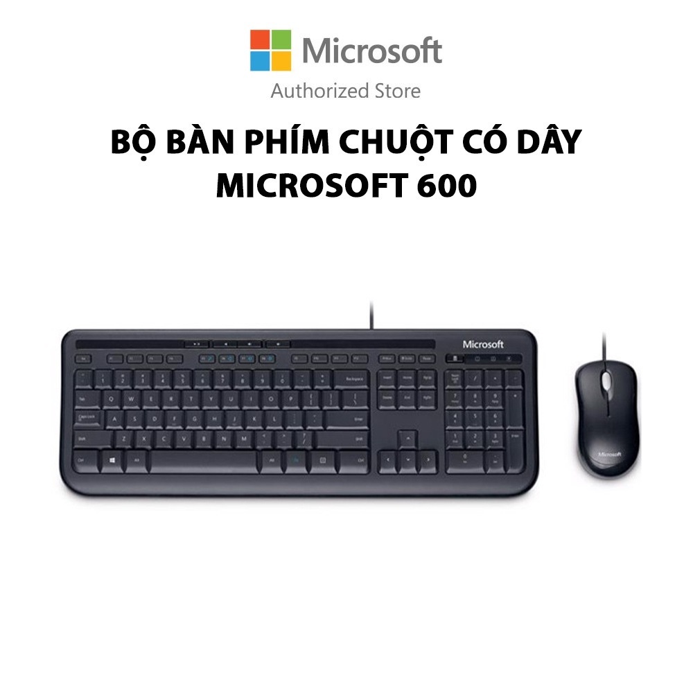 Bộ bàn phím chuột có dây Microsoft 600