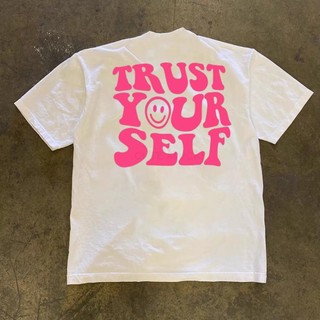 Áo Phông Cổ Tròn Nam Nữ Phối Họa Tiết Chữ YOU SELF Trẻ Trung Năng Động Chất Liệu Vải Cotton Khô Siêu Thoáng Mát Cực Mềm