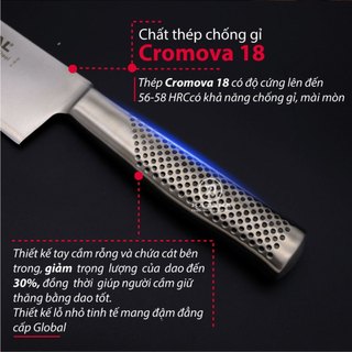 Dao bếp Nhật cao cấp Global GF33 Chef - Dao thái thịt cá (210mm)