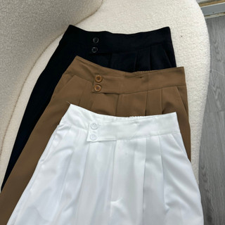 Quần ống rộng bigsize nữ lưng chun có túi trước vải cotton lạnh mềm mại tôn dáng Q30