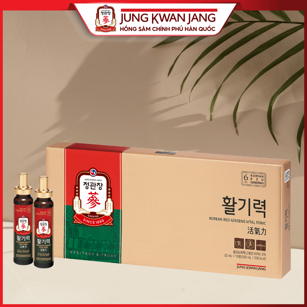 Ảnh Nước Uống Hồng Sâm KGC Jung Kwan Jang Vital Tonic (Hwal Gi Ruk) (20ml x 30 Ống) 4