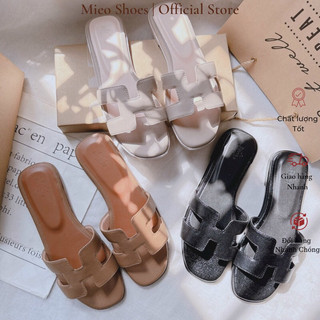 Sẵn Mieo Shoes - Dép H Da Hạt Đế Xịn VNXK Chất Liệu Da Nhập D1421 D2658 D2659 D2726 D2935