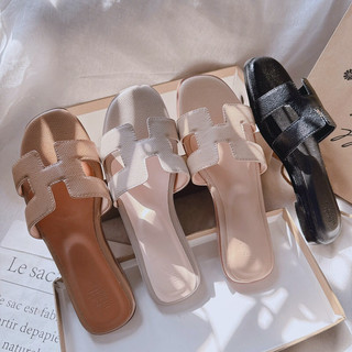 Sẵn Mieo Shoes - Dép H Da Hạt Đế Xịn VNXK Chất Liệu Da Nhập D1421 D2658 D2659 D2726 D2935