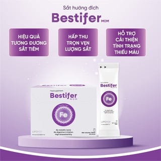 Bestifer - Sắt nước cho phụ nữ mang thai và cho con bú [hộp 24 gói]