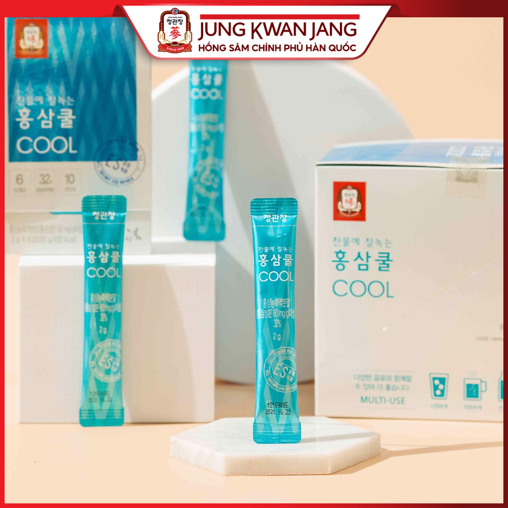 Ảnh Trà Hồng Sâm Hàn Quốc Hòa Tan Tea Cool KGC Jung Kwan Jang (10 gói) 3