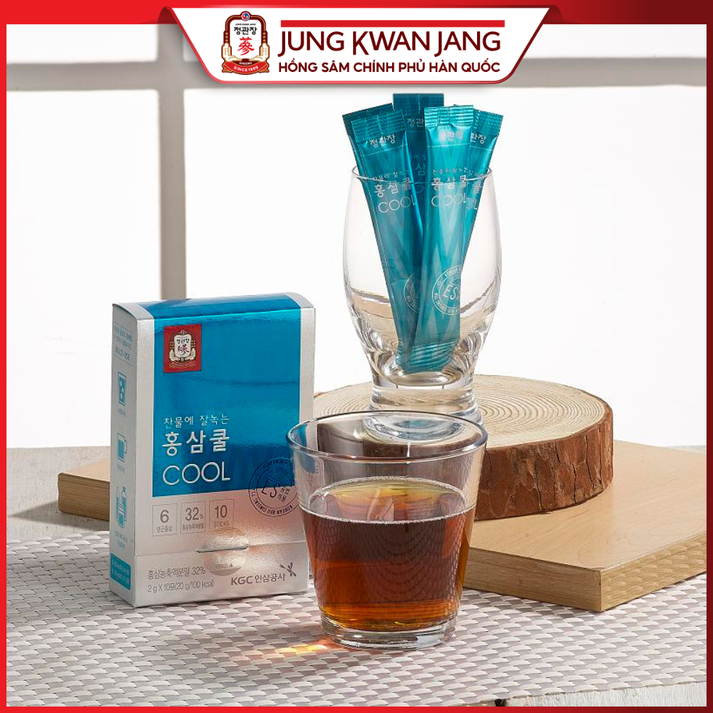 Ảnh Trà Hồng Sâm Hàn Quốc Hòa Tan Tea Cool KGC Jung Kwan Jang (10 gói) 4