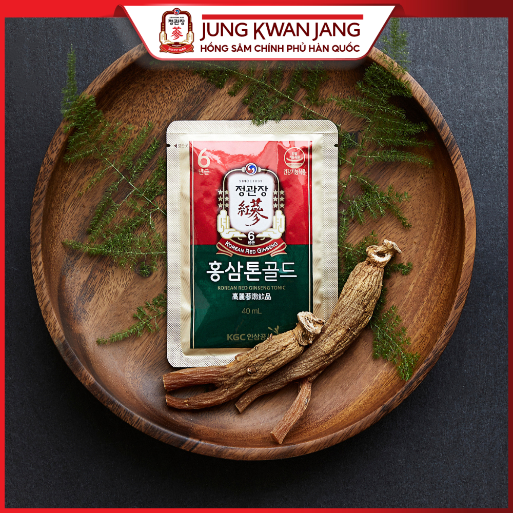 Ảnh Nước Hồng Sâm Hàn Quốc Pha Sẵn KGC Jung Kwan Jang Tonic (50ml x 10 gói) 4