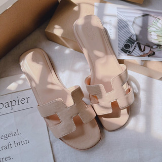 Sẵn Mieo Shoes - Dép H Da Hạt Đế Xịn VNXK Chất Liệu Da Nhập D1421 D2658 D2659 D2726 D2935