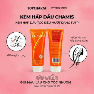 Kem ủ tóc mềm mượt giảm gãy rụng tóc CHAMIS bổ sung collagen giúp dưỡng tóc mềm mượt lưu hương thơm lâu - TOPCHARM