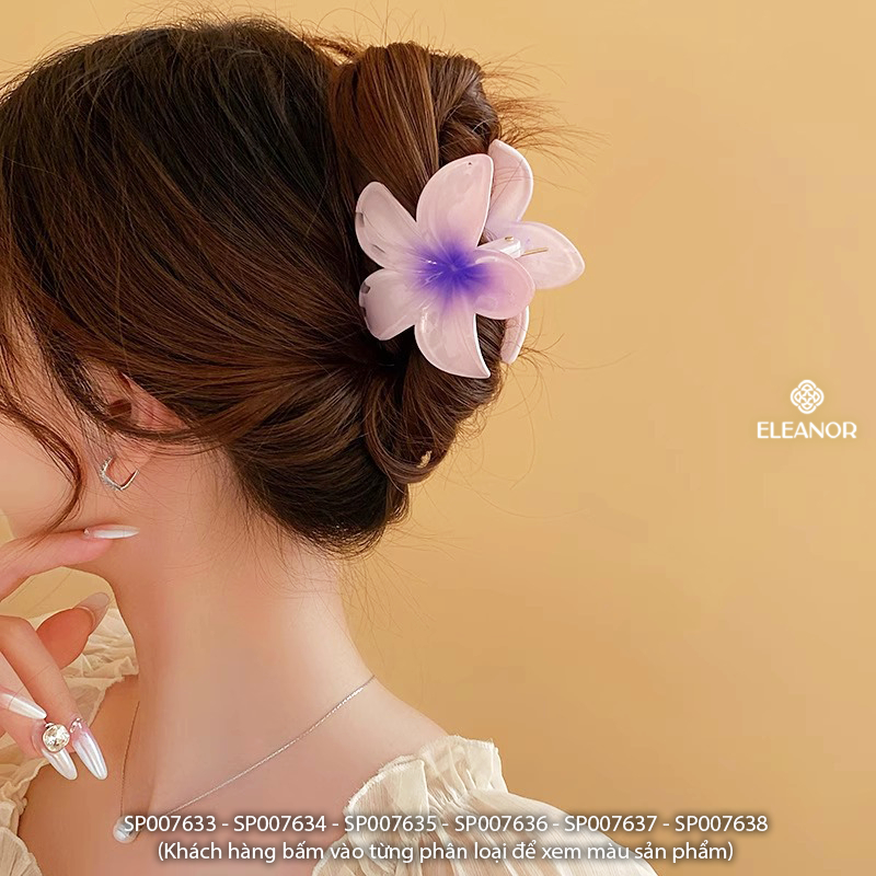 Kẹp hoa sứ Eleanor Accessories kẹp tóc nữ càng cua nhiều màu phụ kiện tóc 7633