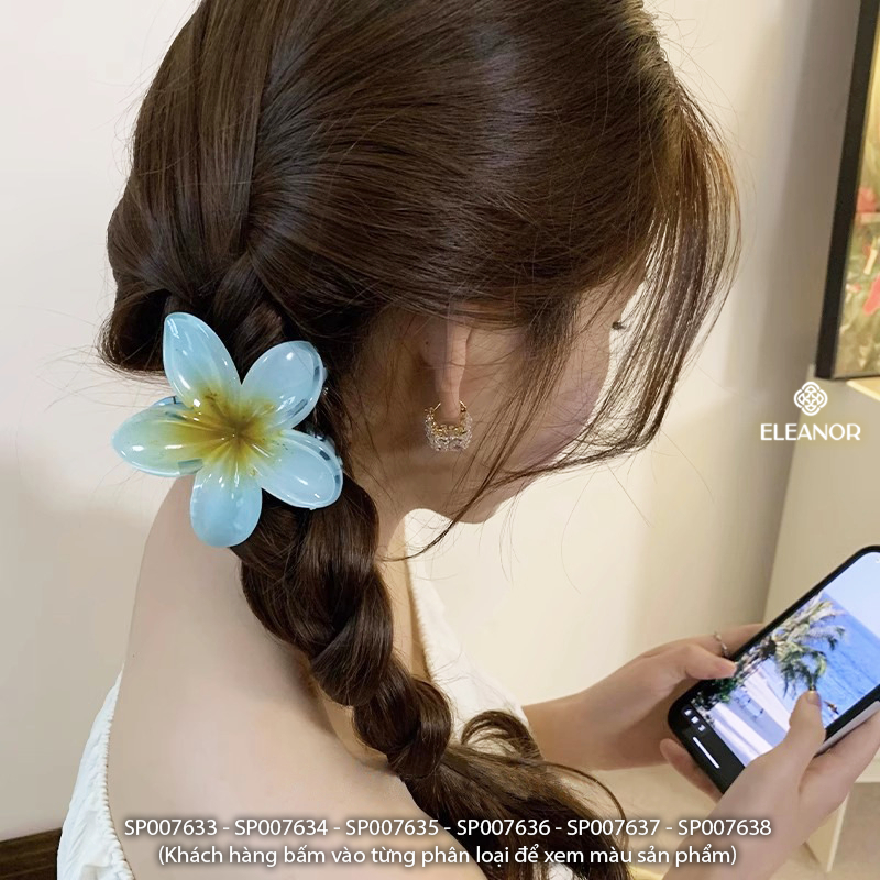 Kẹp hoa sứ Eleanor Accessories kẹp tóc nữ càng cua nhiều màu phụ kiện tóc 7633