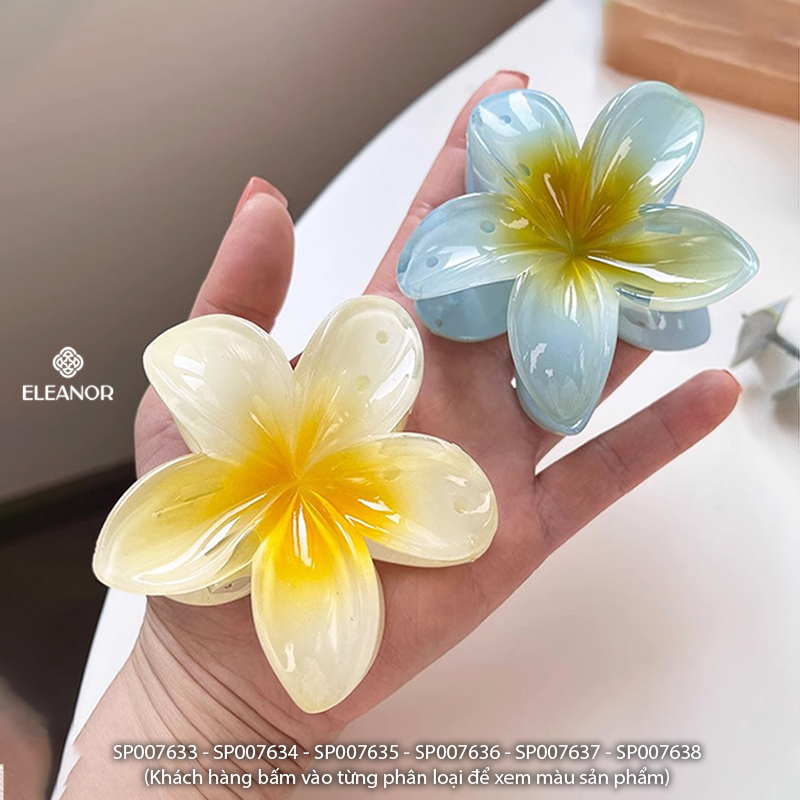 Kẹp hoa sứ Eleanor Accessories kẹp tóc nữ càng cua nhiều màu phụ kiện tóc 7633
