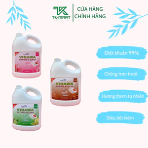 NƯỚC LAU SÀN KHÁNG KHUẨN SIÊU SẠCH VINAWA 3.8KG HÀNG CHÍNH HÃNG