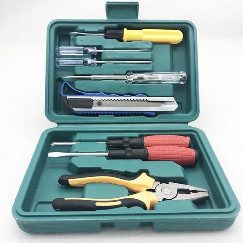 Bộ dụng cụ tua vít sửa chữa gồm 8 món đa năng nguyên hộp cực kì tiện lợi cho gia đình