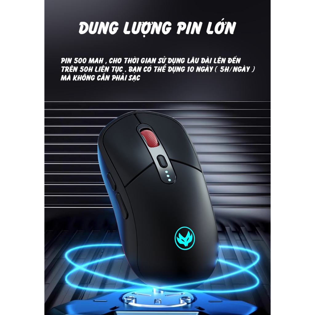 Chuột Máy Tính không dây Bluetooth siêu nhẹ F20 Siêu Chip PAW3212 , DPI 3200 Pin Liên tục 50h | BigBuy360 - bigbuy360.vn
