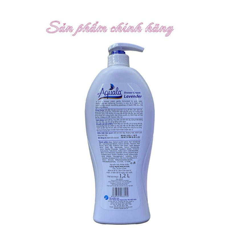 Sữa tắm AQUALA Lavender 1,2 lít