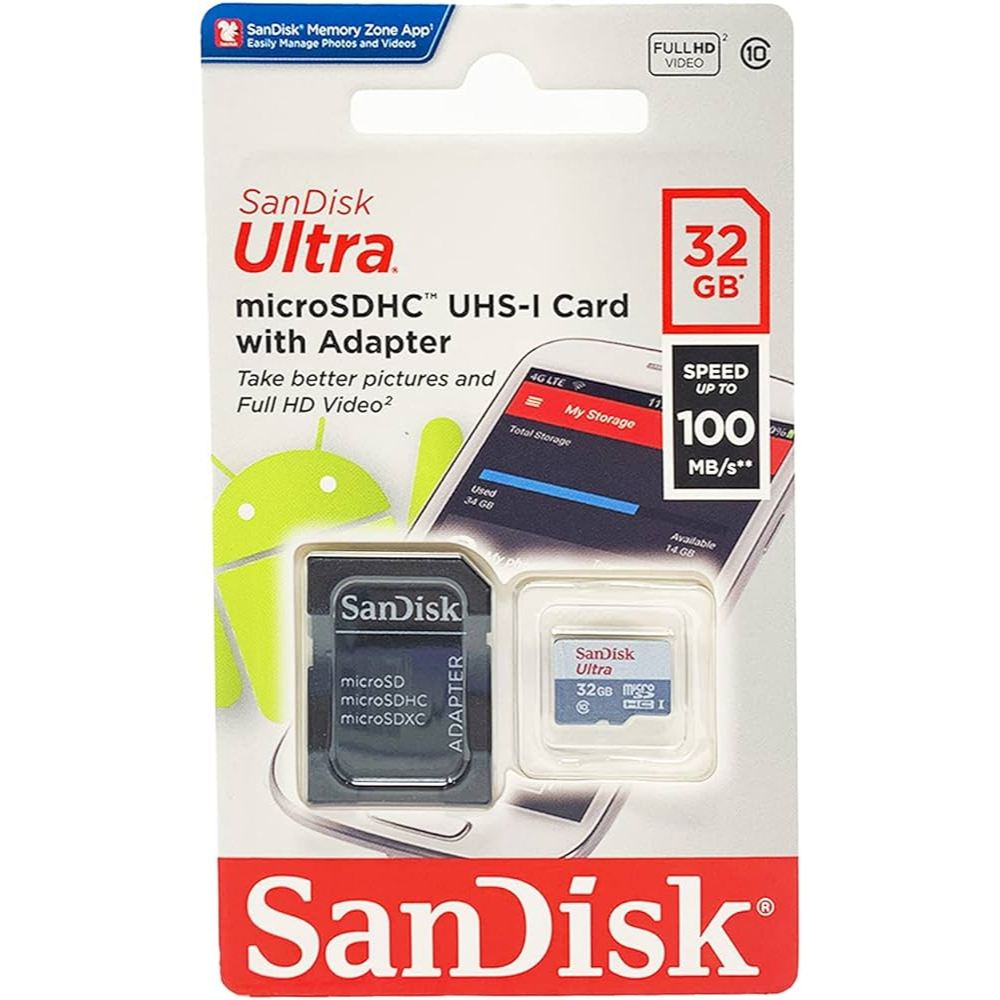 Ảnh Thẻ nhớ MicroSDHC MicroSDxC Sandisk Ultra 16GB/32GB/64GB/128GB Class 10 upto 100MB/s 3