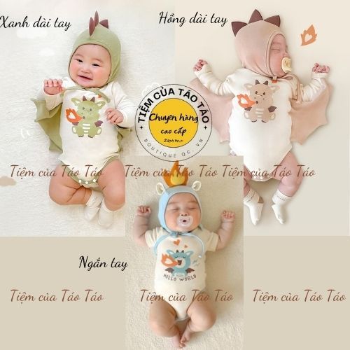 ( HÀNG CÓ SẴN) Set bodysuit kèm mũ tặng kèm tất / vớ cho Bé Gái cover Hàn Quốc Ikii, Uhorang, Monbee