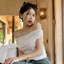 Áo cộc trễ vai croptop ôm body chất liệu thun co giãn phong cách thời trang Hàn Quốc SP140
