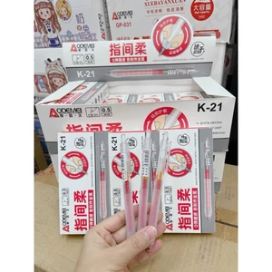 Bút bi nước mực gel bấm nhiều màu 0.5mm xinh xắn nhanh khô viết đều trơn tru nhiều mực hộp 12 bút